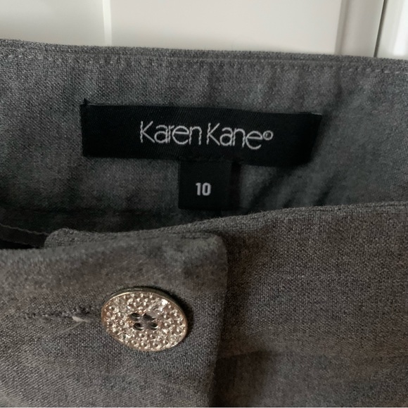 Karen Kane Gray Trousers - Picture 3 of 6